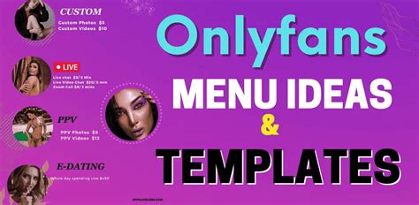 onlyfans tip menu|OnlyFans Menu Ideas and Examples (Get 3 Free。